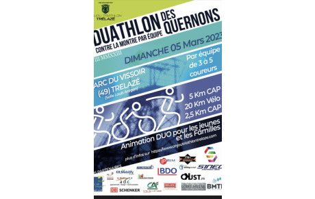Affiche Duathlon des Quernons 2023